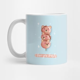 I love you bearly sweet bears dessert Mug